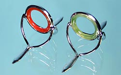 Jade and agate guide rings