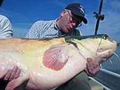 John Sartin with big Catfish